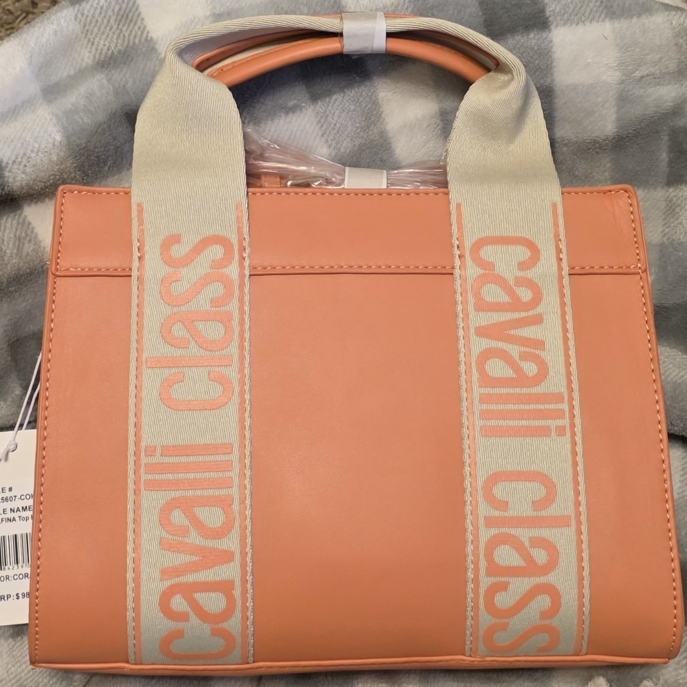 Cavalli Class Coral Tote Bag